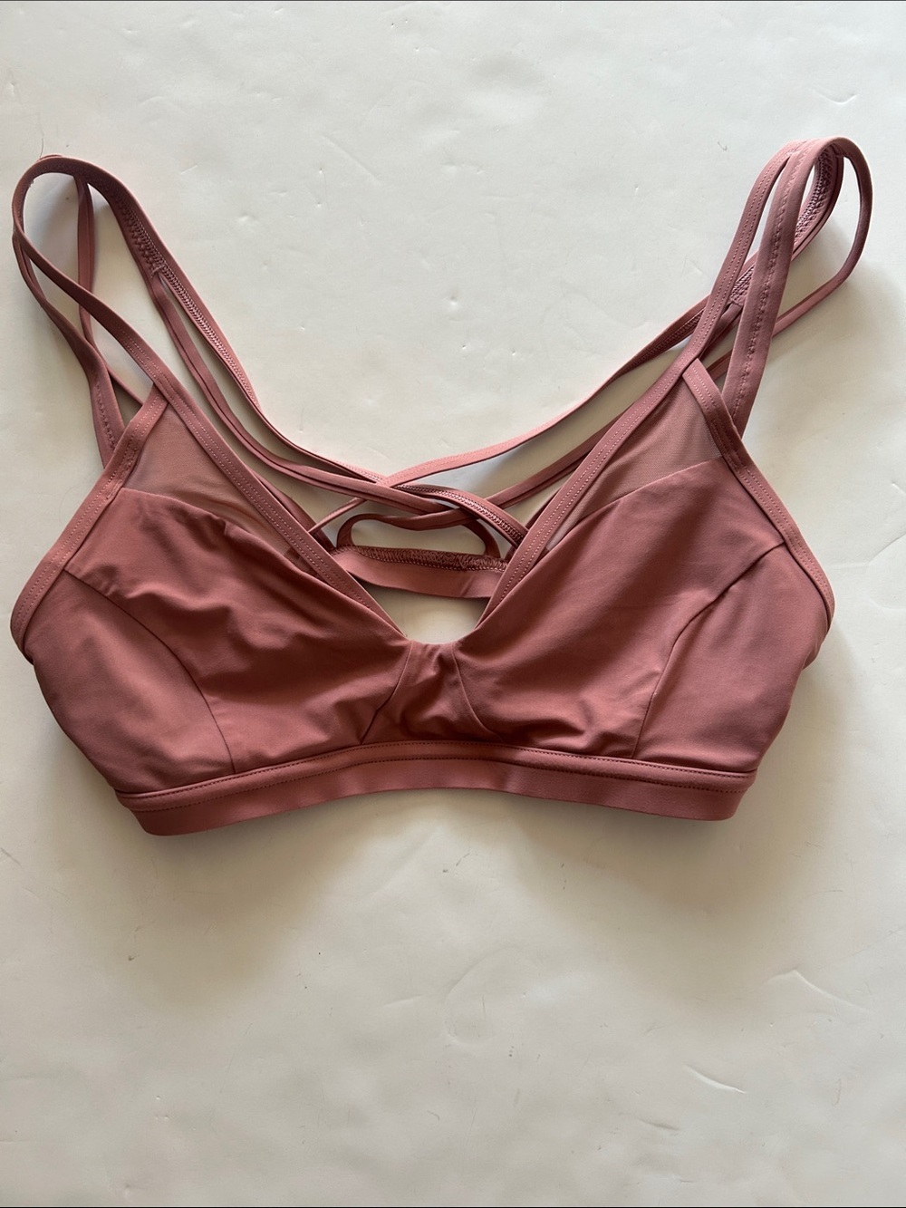 lululemon athletica Strappy Wireless Bralette in Dusty Rose